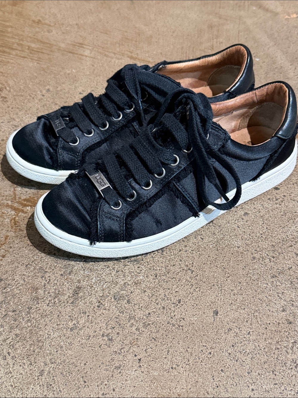 Ugg Satin Black Sneakers